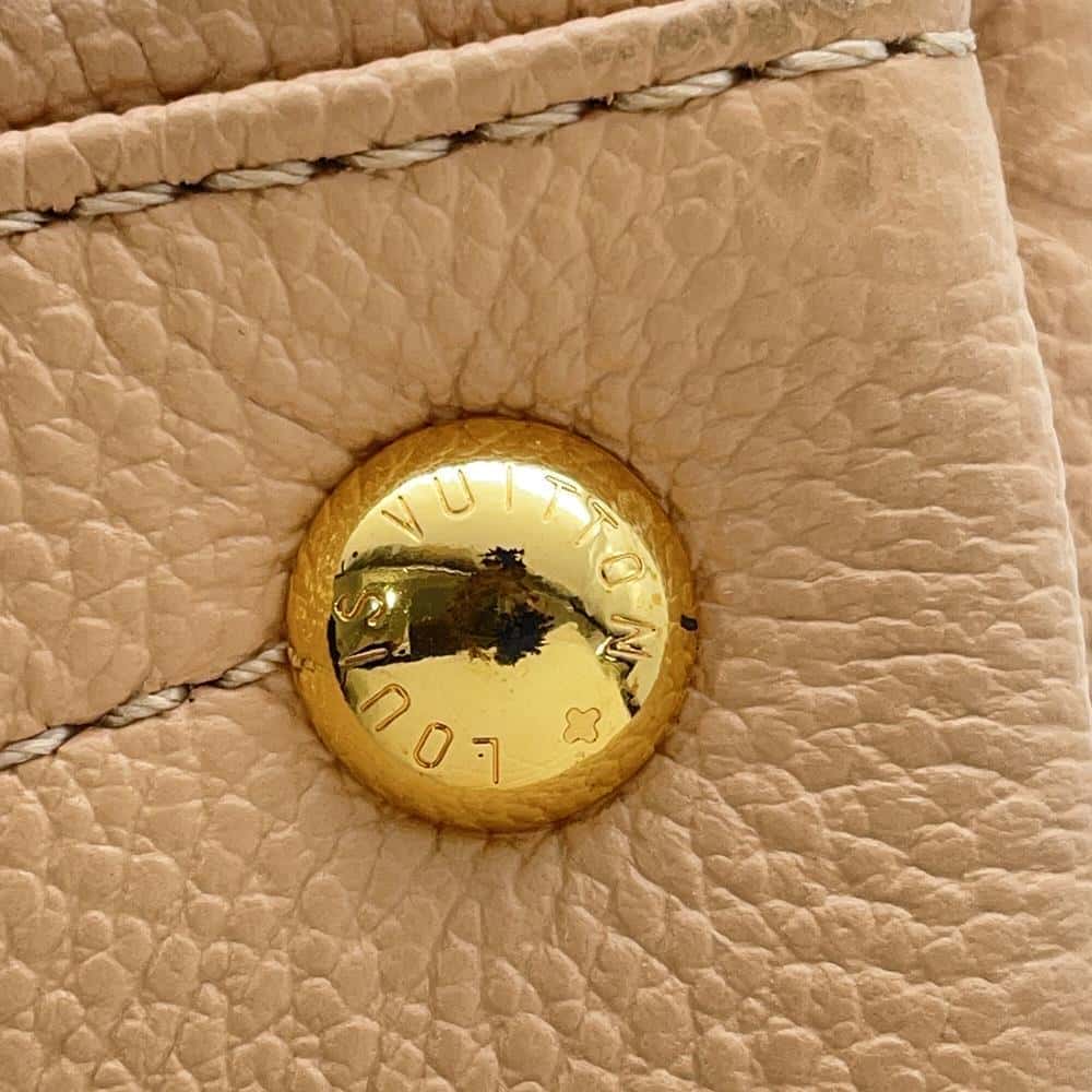 LOUIS VUITTON V Tote BeigeRose/Cream M44455 Monogram Empreinte Leather Size BB