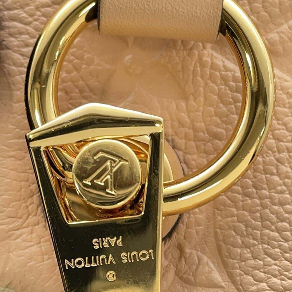 LOUIS VUITTON V Tote BeigeRose/Cream M44455 Monogram Empreinte Leather Size BB