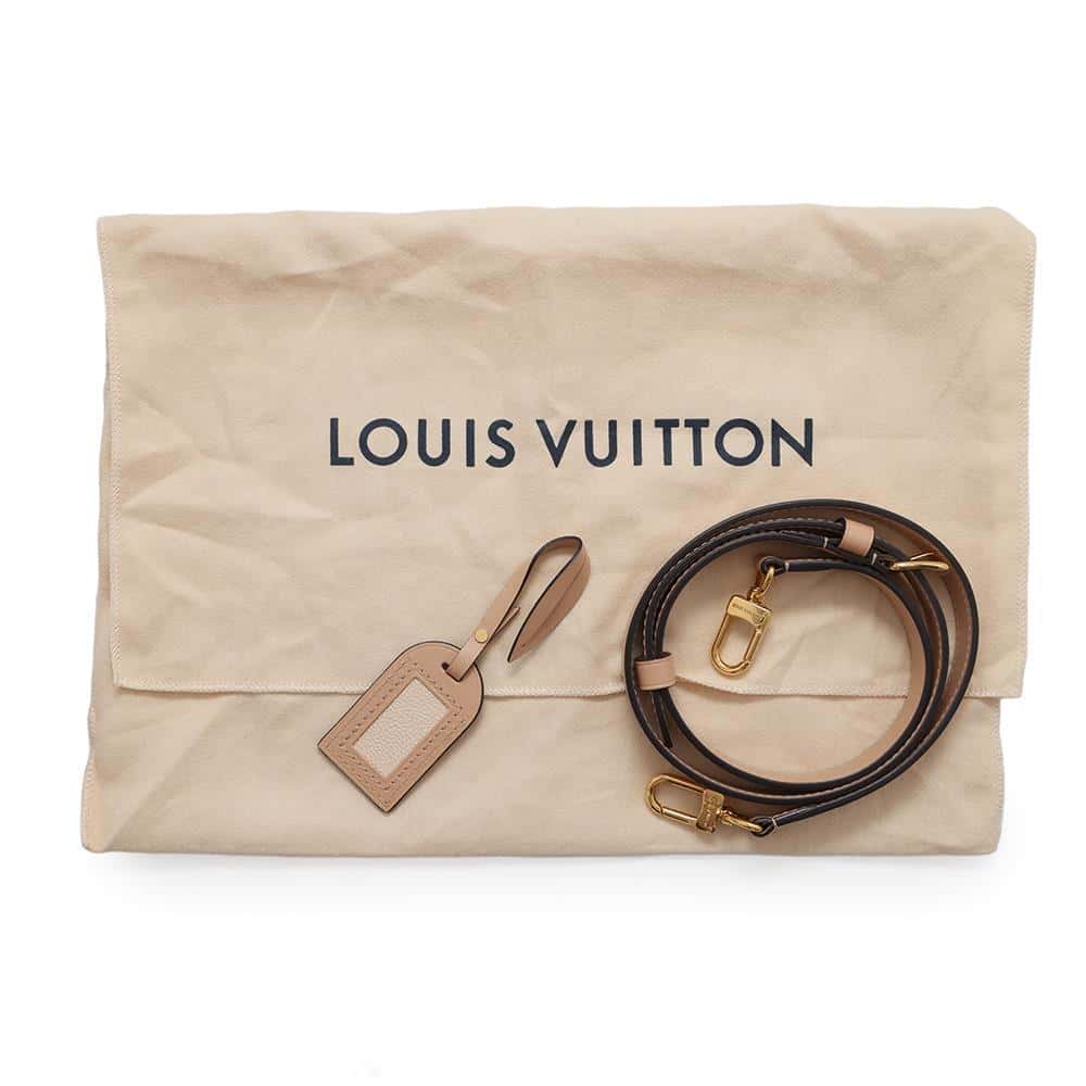LOUIS VUITTON V Tote BeigeRose/Cream M44455 Monogram Empreinte Leather Size BB