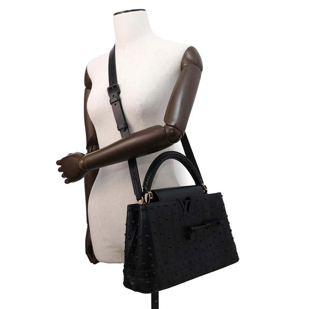 LOUIS VUITTON Arty Capucines Collection Peter Marino Noir M21414 Taurillon Size MM