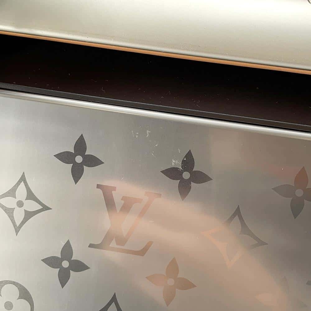 LOUIS VUITTON Horizon Silver M42667 Monogram Titanium Size 55