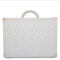 LOUIS VUITTON Bisten White M30956 Monogram Taiga Leather Size 50