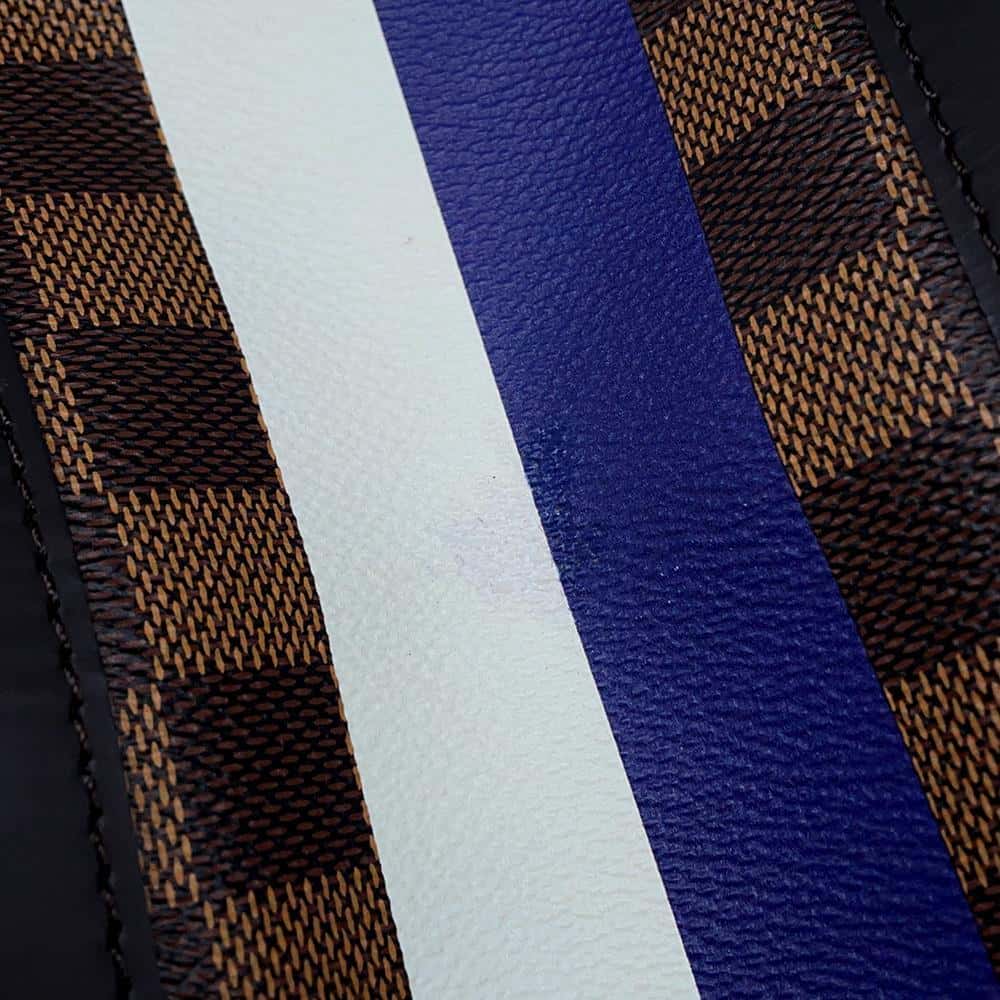 LOUIS VUITTON Keepall Bandouliere Brown N42700 Damier Ebene Canvas The Chapman Brothers Size 45