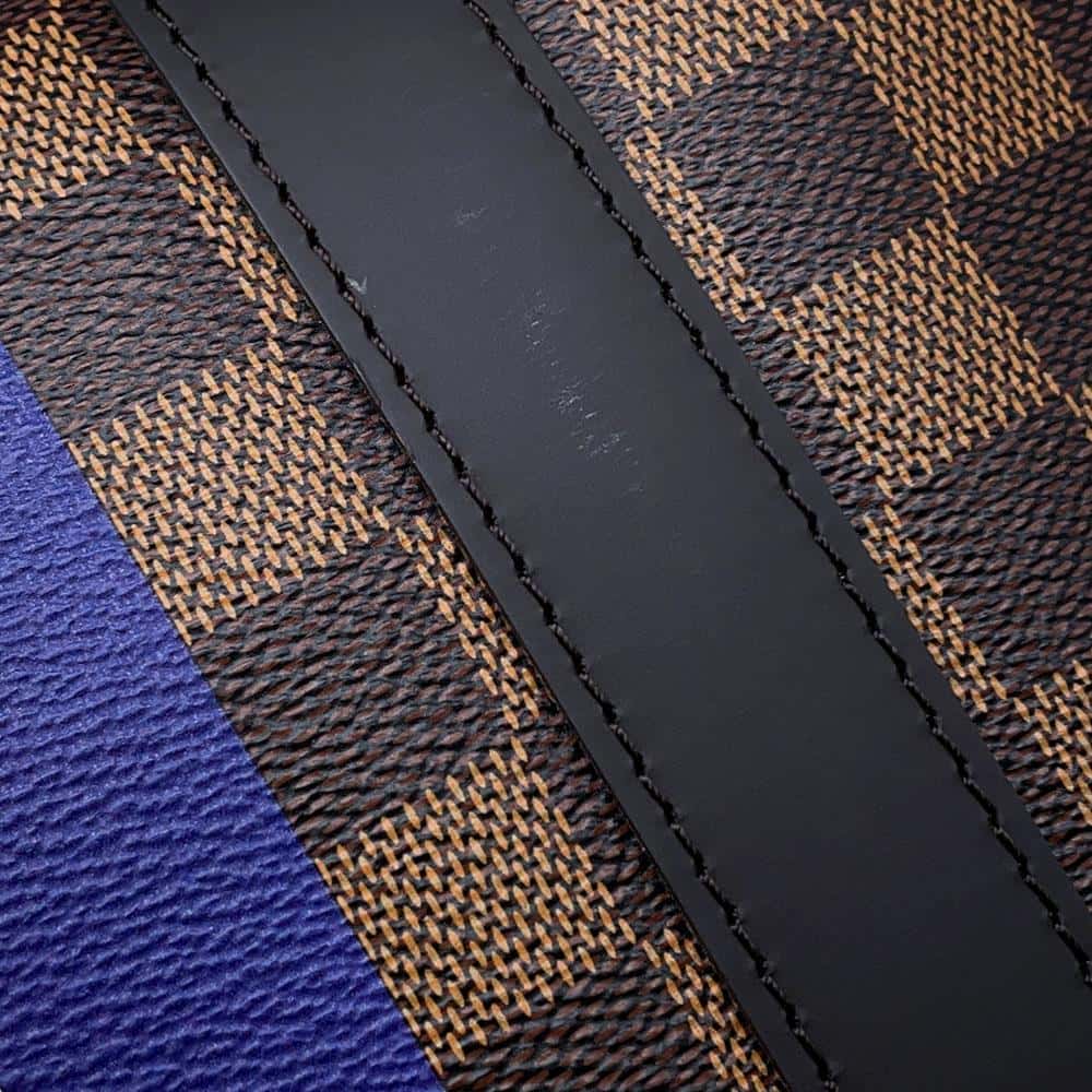 LOUIS VUITTON Keepall Bandouliere Brown N42700 Damier Ebene Canvas The Chapman Brothers Size 45