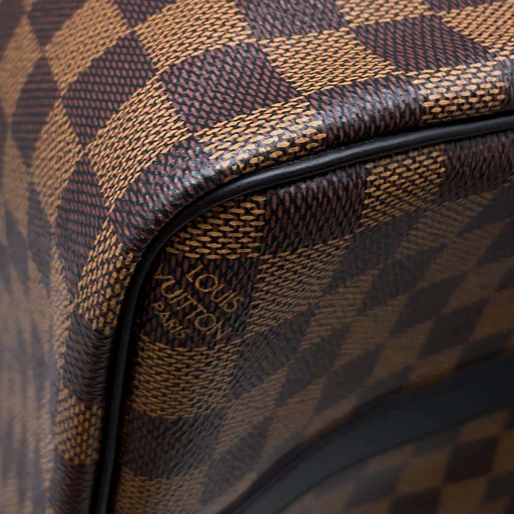 LOUIS VUITTON Keepall Bandouliere Brown N42700 Damier Ebene Canvas The Chapman Brothers Size 45