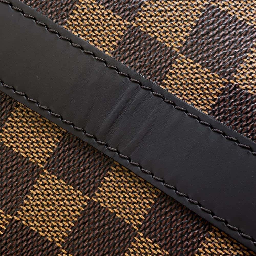 LOUIS VUITTON Keepall Bandouliere Brown N42700 Damier Ebene Canvas The Chapman Brothers Size 45