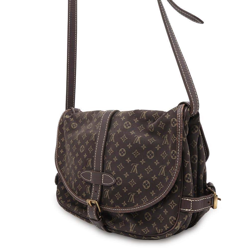 LOUIS VUITTON Saumur Ebene M95227 Monogram Mini Run Size 30