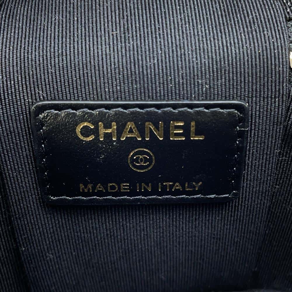 CHANEL Matelasse Small vanity case BlackAP2503 Caviar Leather