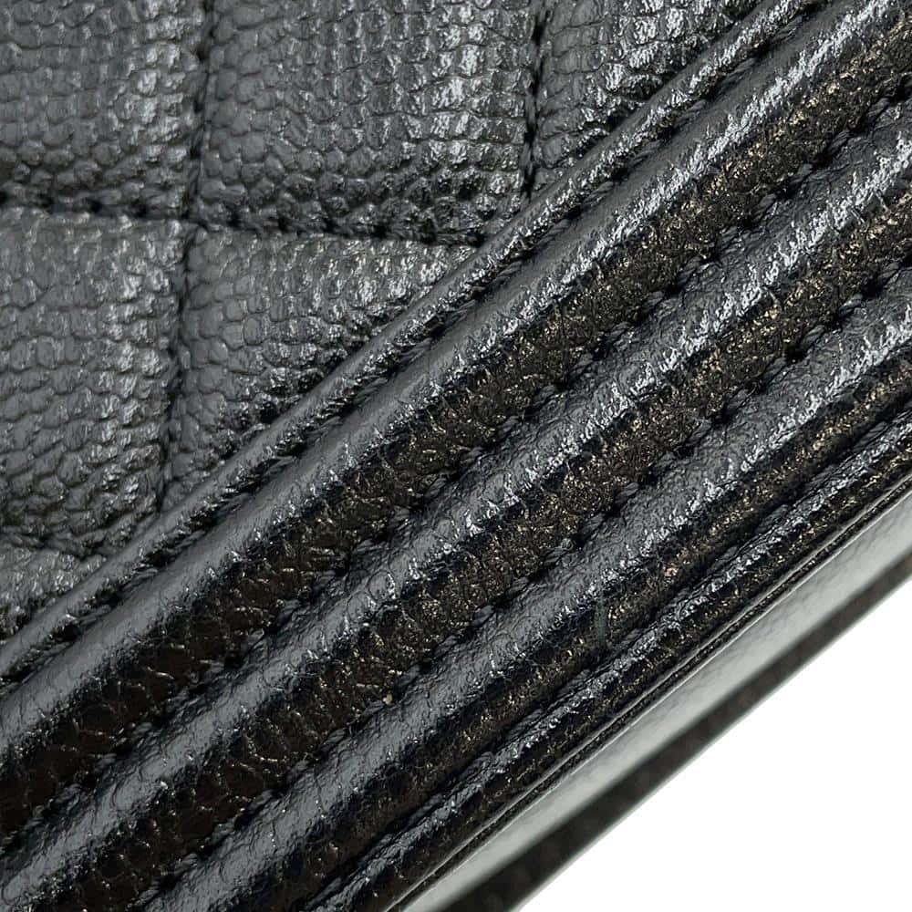 CHANEL Boy Chanel ChainShoulder Bag BlackA67364 Caviar Leather Size Mini