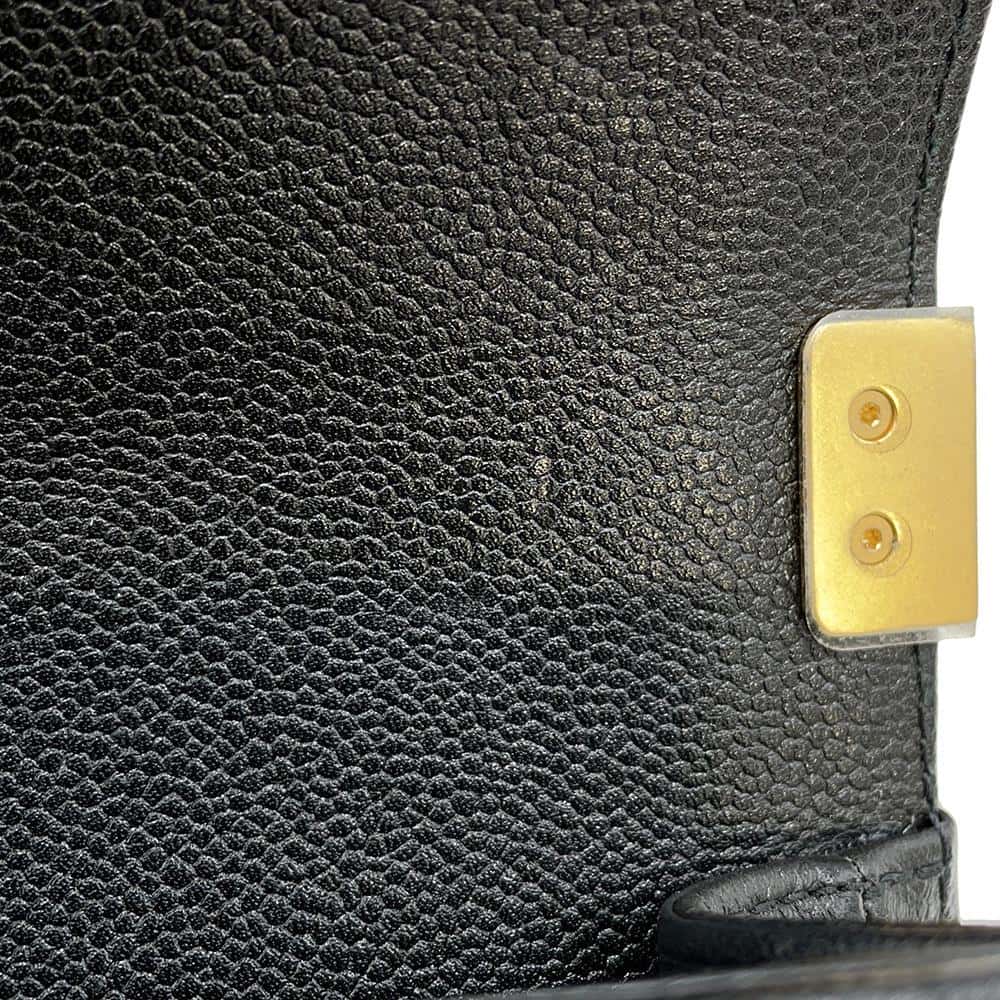 CHANEL Boy Chanel ChainShoulder Bag BlackA67364 Caviar Leather Size Mini