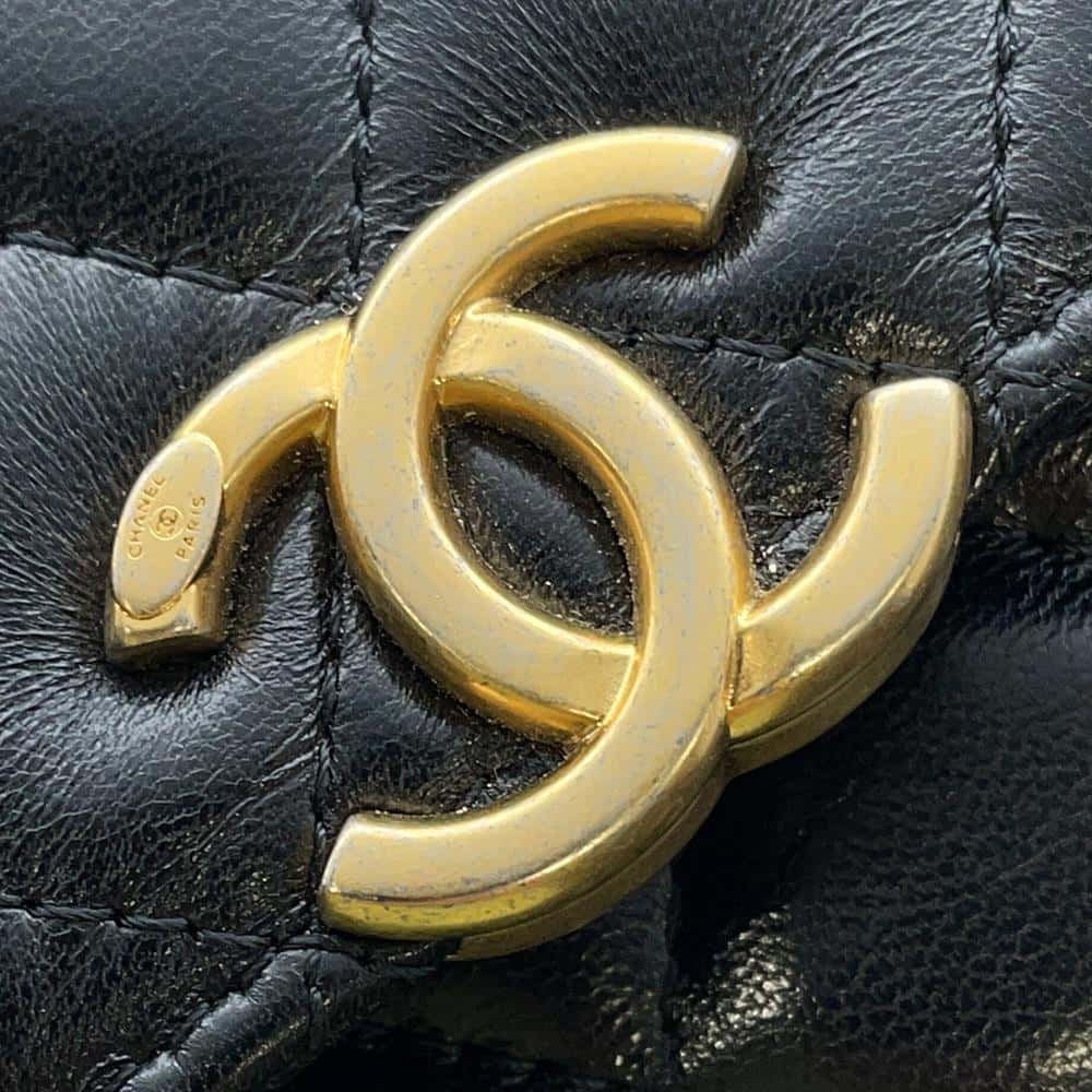 CHANEL Matelasse Chain wallet BlackAP3199 Lambskin