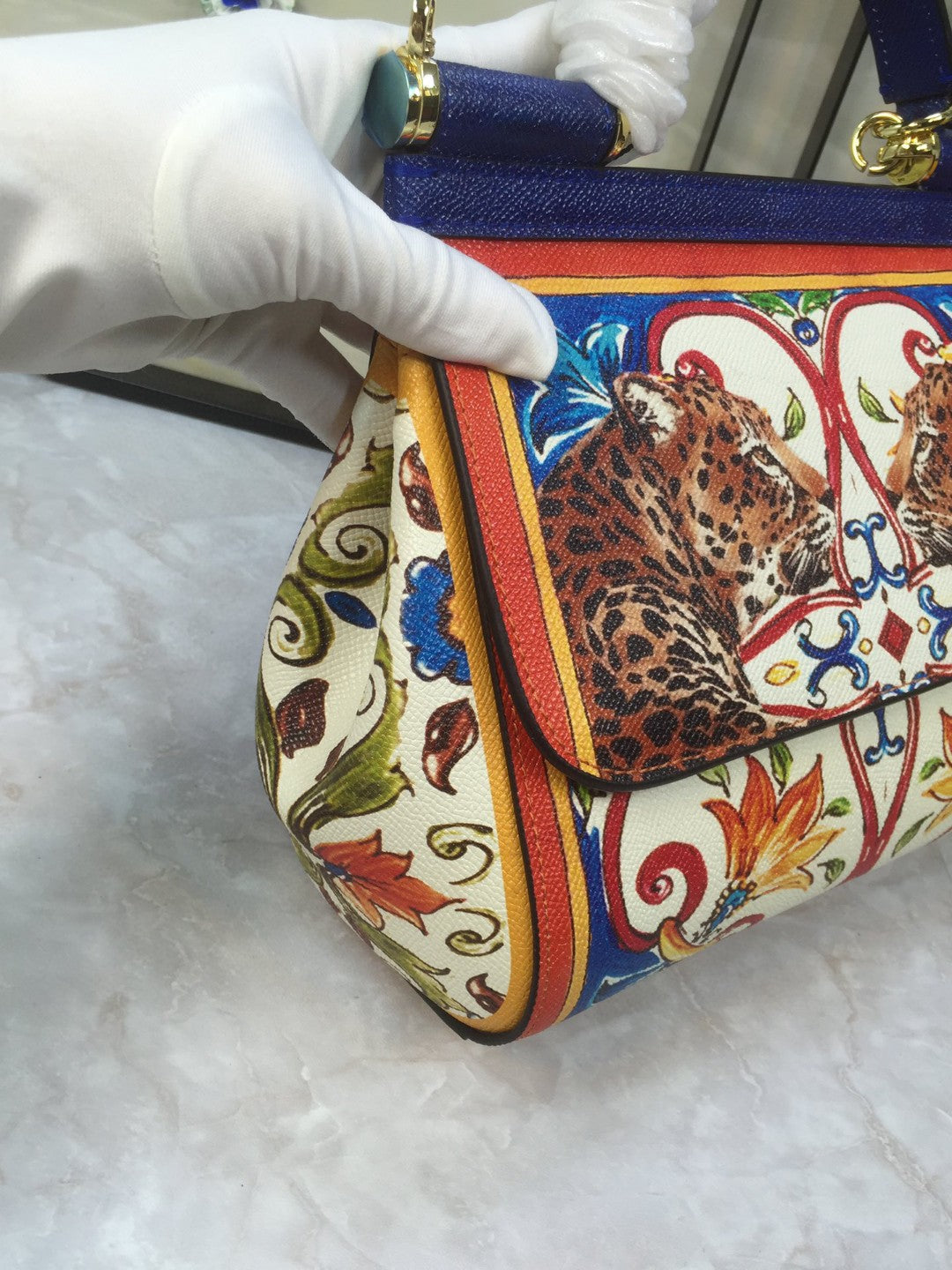 GLAMI 90s Sicily Bag With Logo Print Multicolor For Women 10.2in/26cm GLAMI