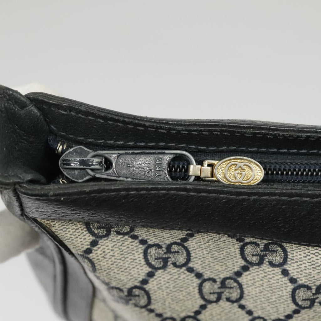 GUCCI GG Supreme Sherry Line Shoulder Bag PVC Navy Red 72 001 4467 99663