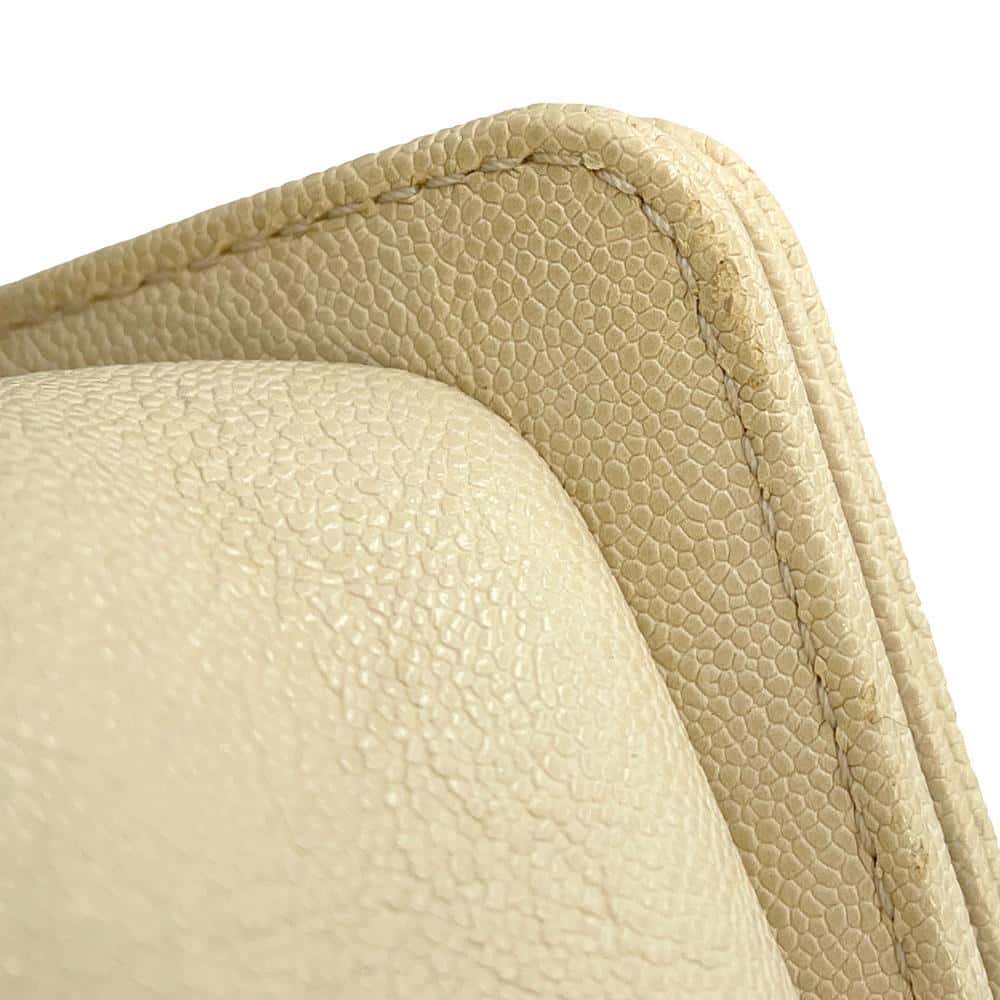 CHANEL Boy Chanel ChainShoulder Bag IvoryA67085 Caviar Leather Size 20