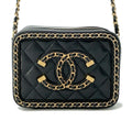 CHANEL CCFiligree Mini ChainShoulder BlackA84452 Lambskin