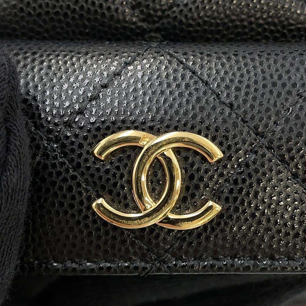 CHANEL Mini Handbag BlackAP3467 Caviar Leather