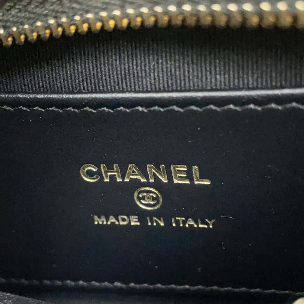 CHANEL Mini Handbag BlackAP3467 Caviar Leather