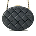CHANEL Chain vanity bag Black Lambskin