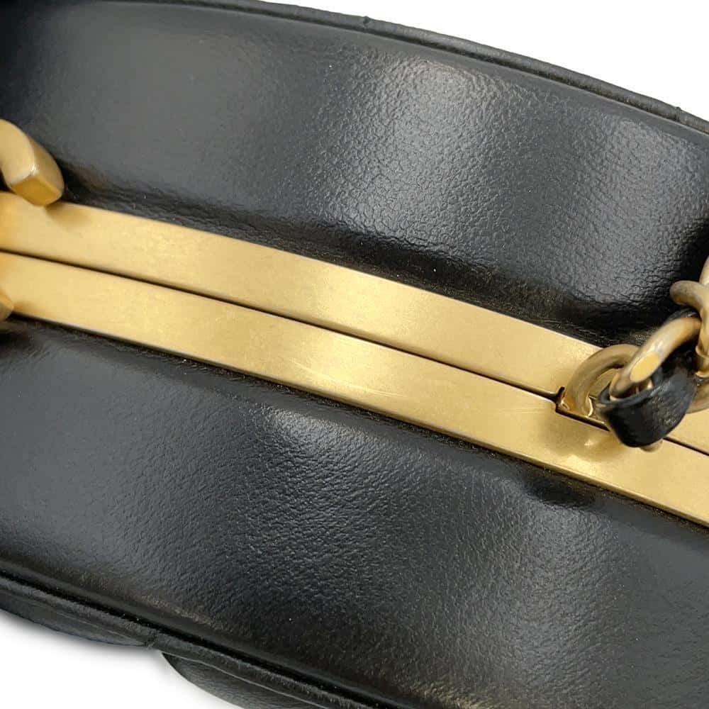 CHANEL Chain vanity bag Black Lambskin