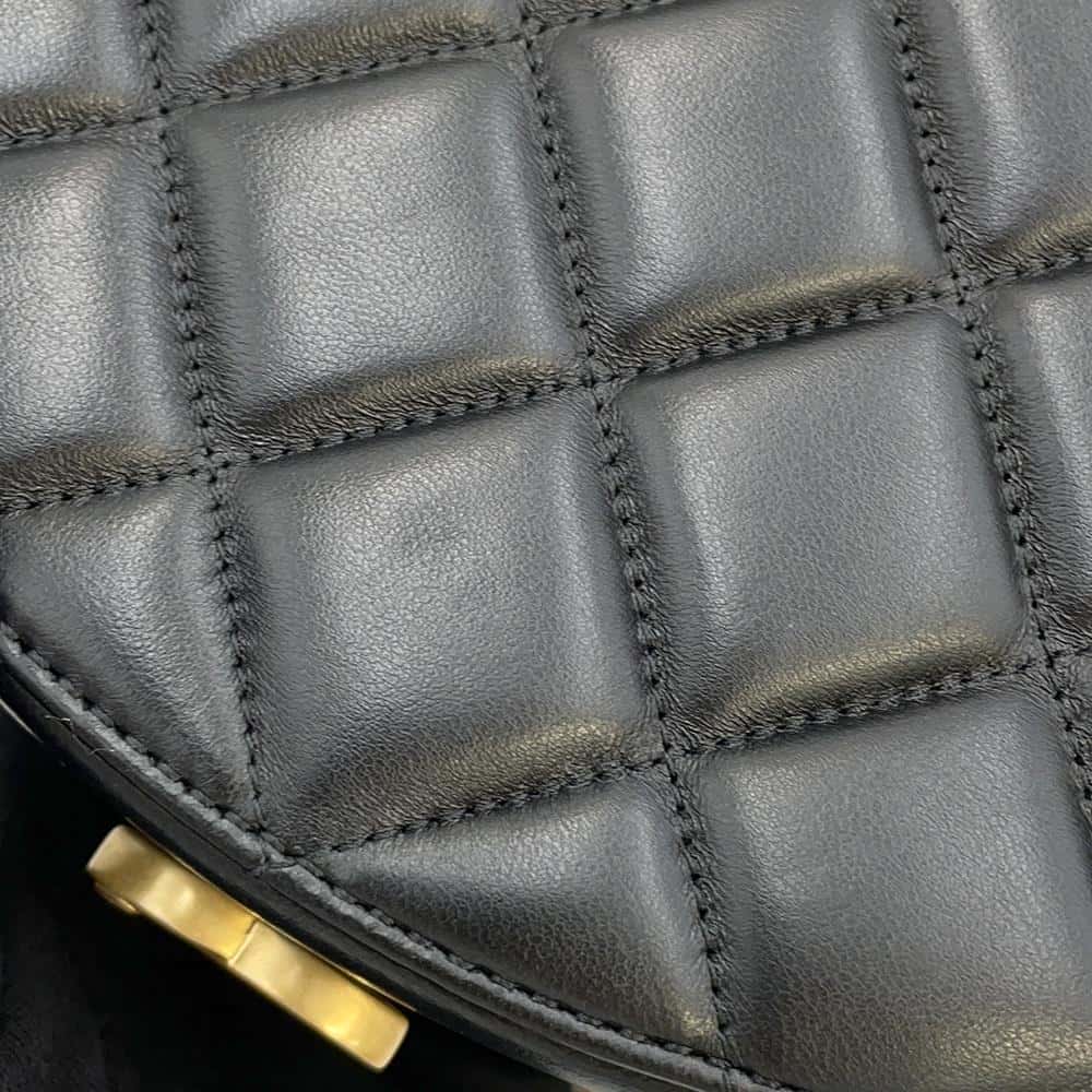CHANEL Chain vanity bag Black Lambskin