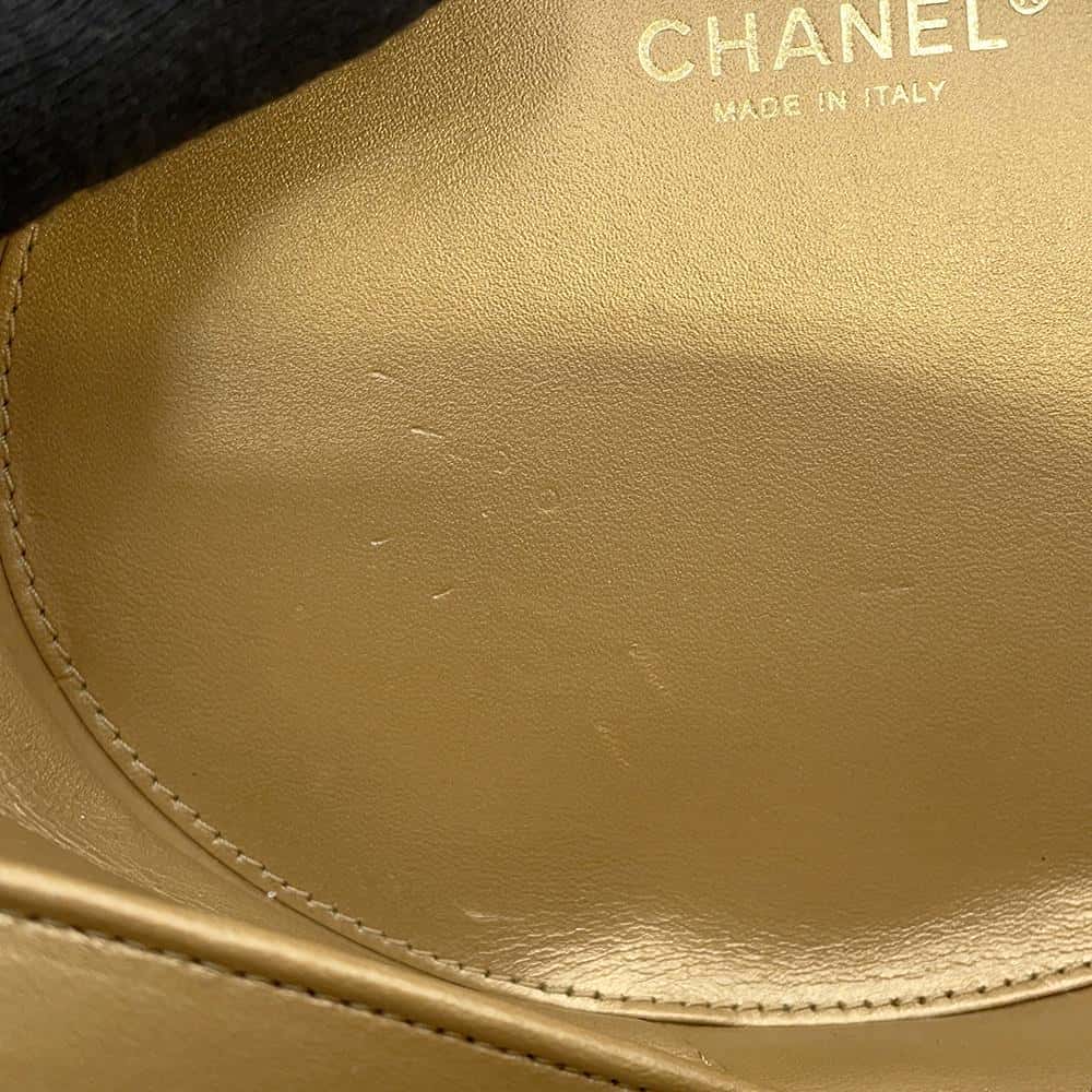 CHANEL Chain vanity bag Black Lambskin
