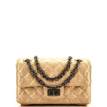 CHANEL Reissue 2.55 Flap Bag Quilted Metallic Calfskin Mini
