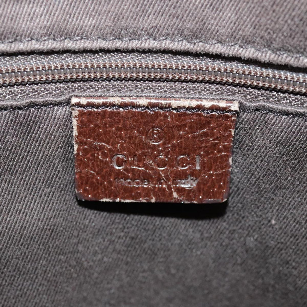 GUCCI GG Canvas Tote Bag Beige Silver 113017 99729