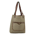 GUCCI GG Supreme Web Sherry Line Tote Bag PVC Red Beige 123 02 003 99732
