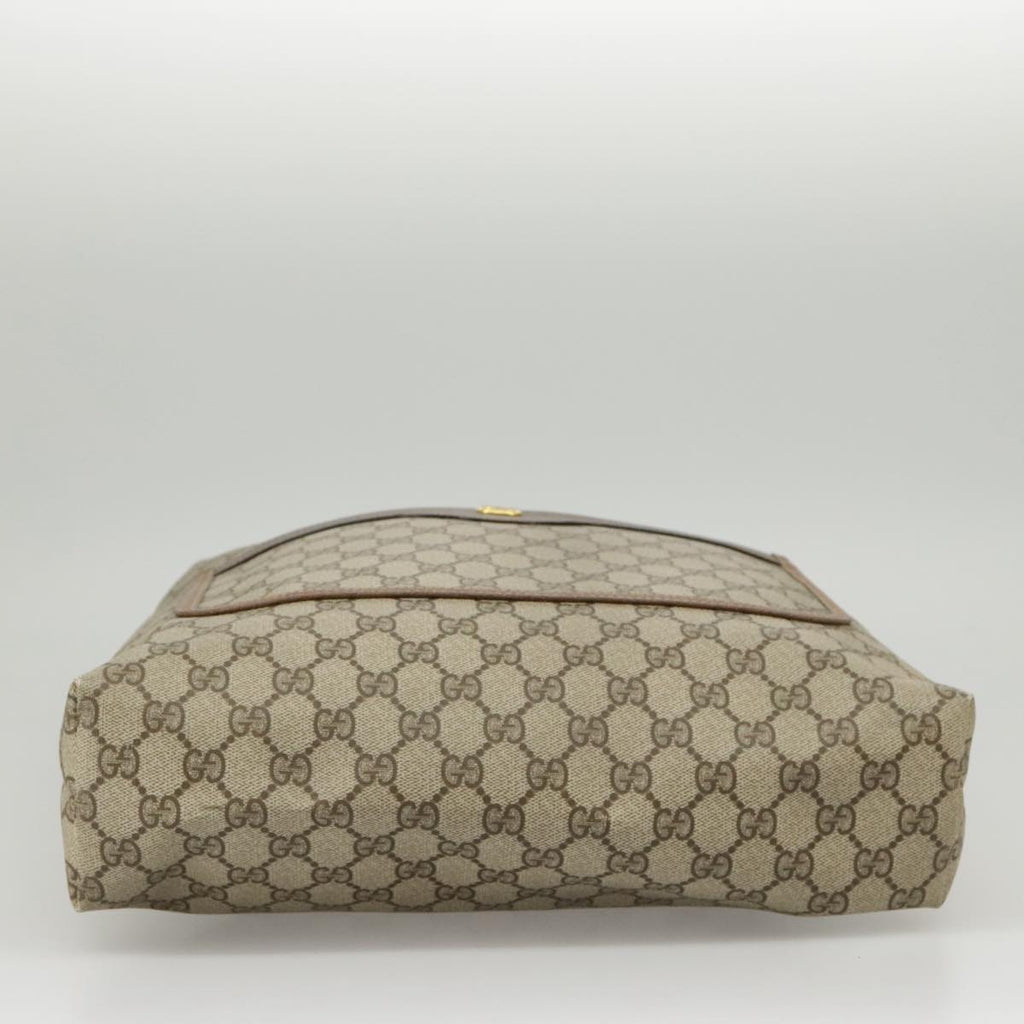 GUCCI GG Supreme Web Sherry Line Tote Bag PVC Red Beige 123 02 003 99732