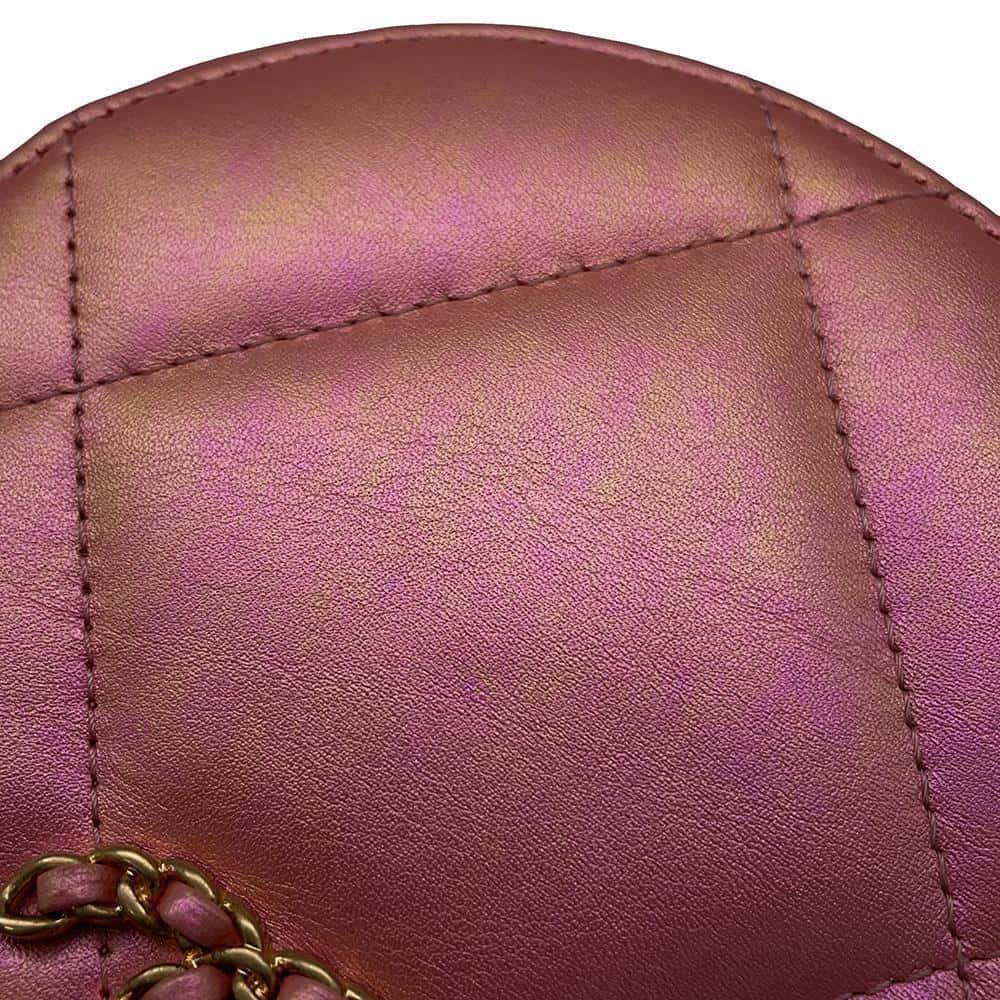 CHANEL 19 Round 2wayShoulder PinkAP0945 Lambskin