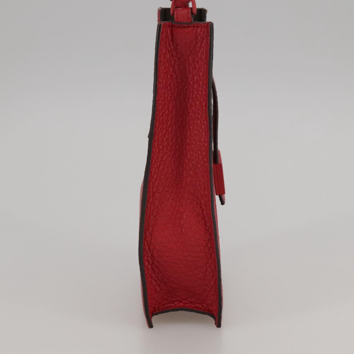 FENDI Shoulder Bag Leather Red 99763A