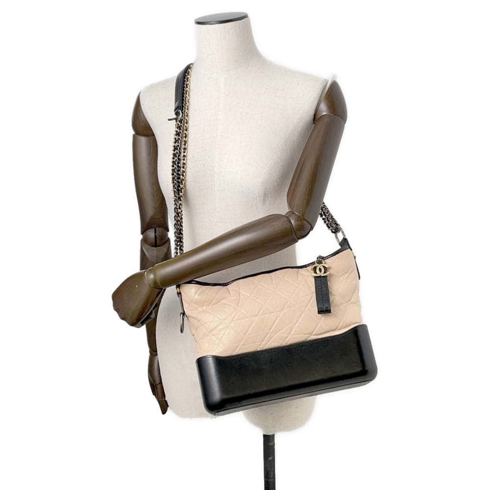 CHANEL Gabriel de CHANEL Hobo Beige/BlackA93824 Calf Leather