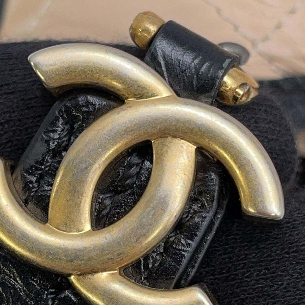 CHANEL Gabriel de CHANEL Hobo Beige/BlackA93824 Calf Leather