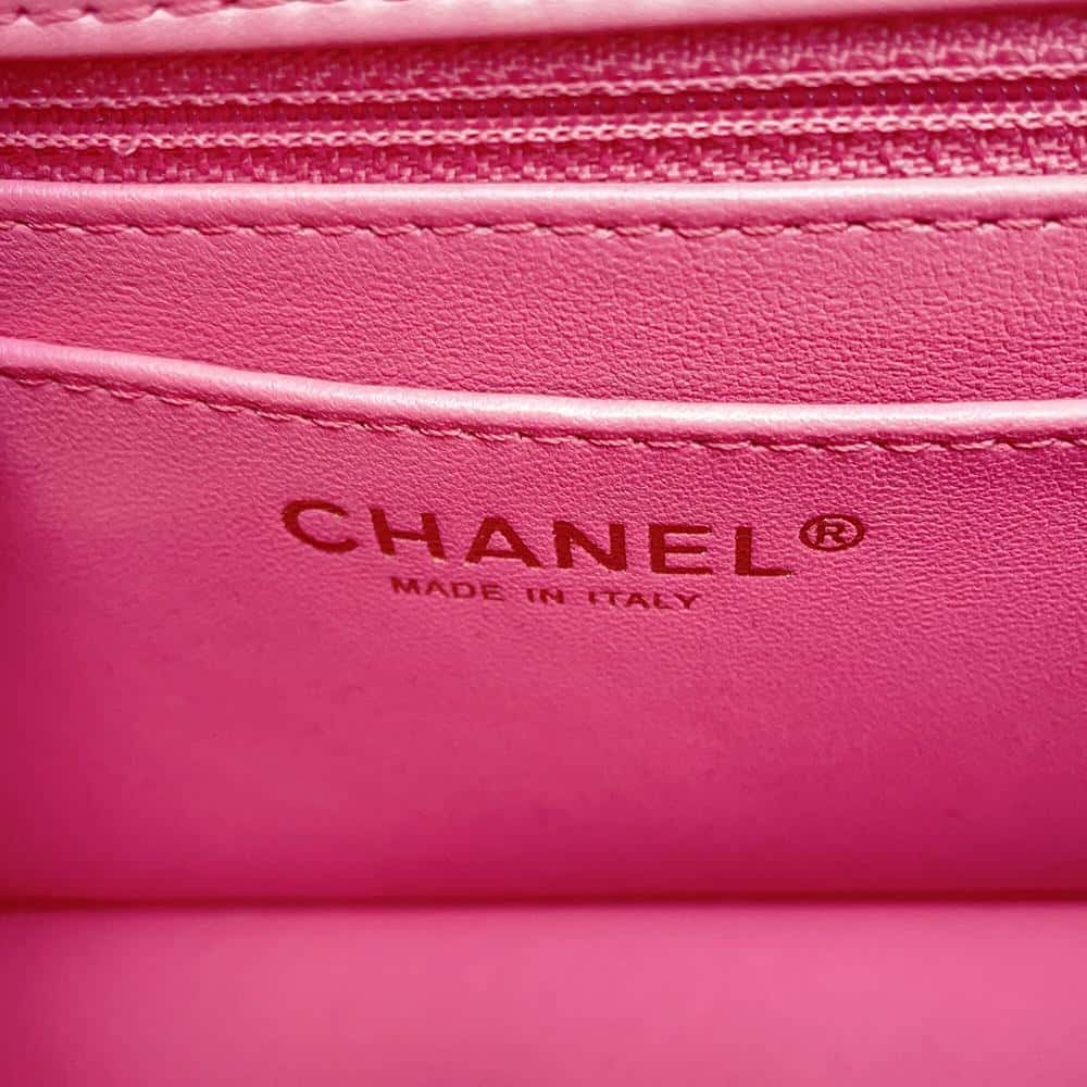 CHANEL Matelasse Lambskin 2WAY Shoulder Bag Top Handle PinkAS4233 Lambskin