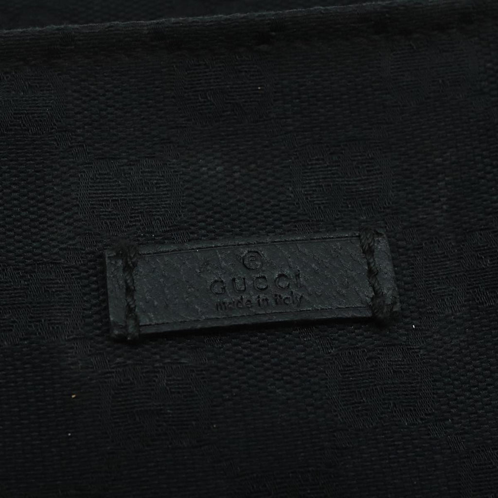GUCCI GG Canvas Web Sherry Line Hand Bag Black Green Red 99796