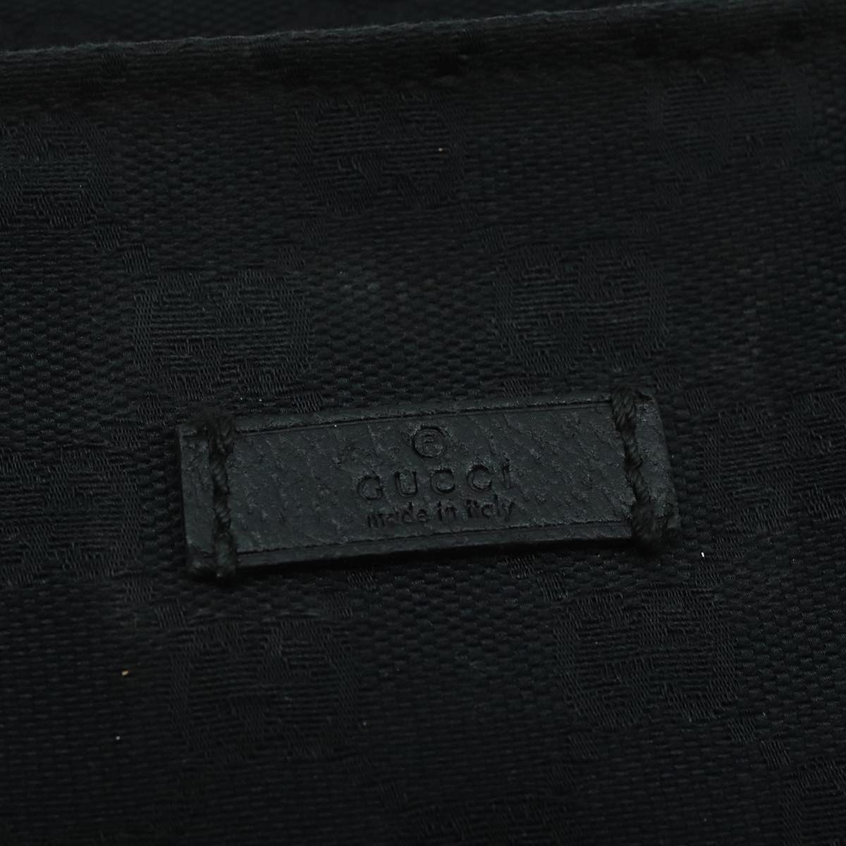GUCCI GG Canvas Web Sherry Line Hand Bag Black Green Red 99796