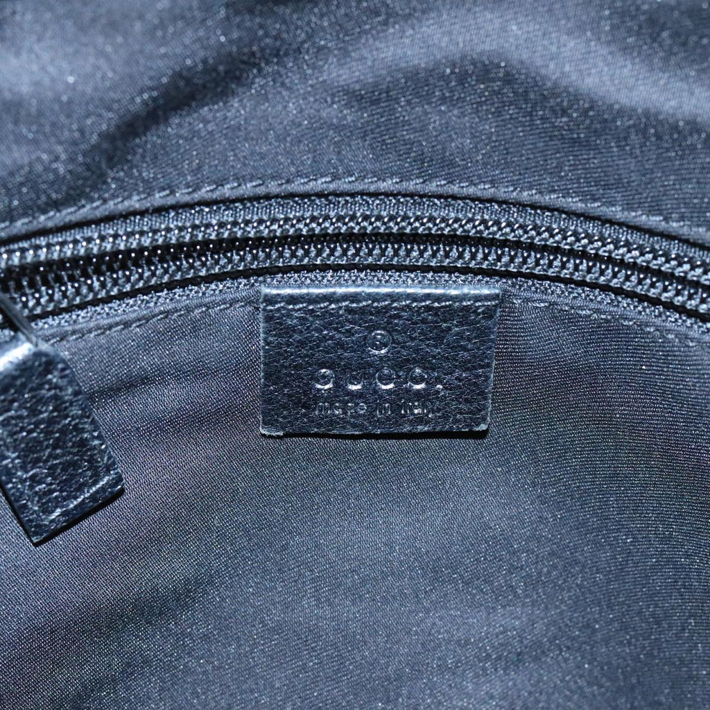 GUCCI GG Canvas Web Sherry Line Hand Bag Black Green Red 99796