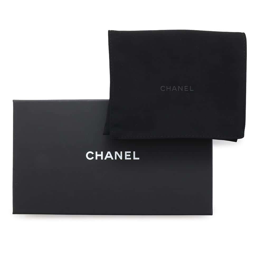 CHANEL Years Gift Star Motif Chain Waist Pouch Silver Lambskin