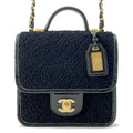 CHANEL Handle ChainShoulder Bag BlackAS3652 Jersy Patent Leather