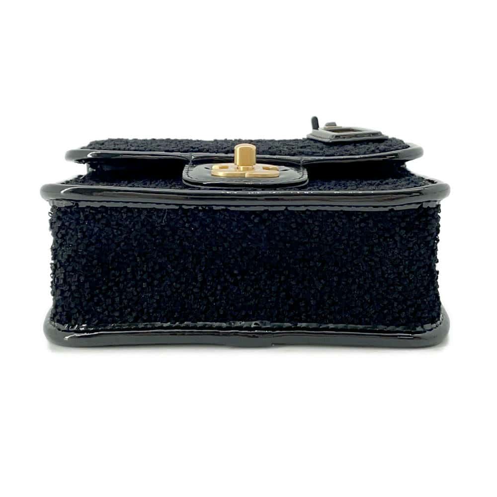 CHANEL Handle ChainShoulder Bag BlackAS3652 Jersy Patent Leather