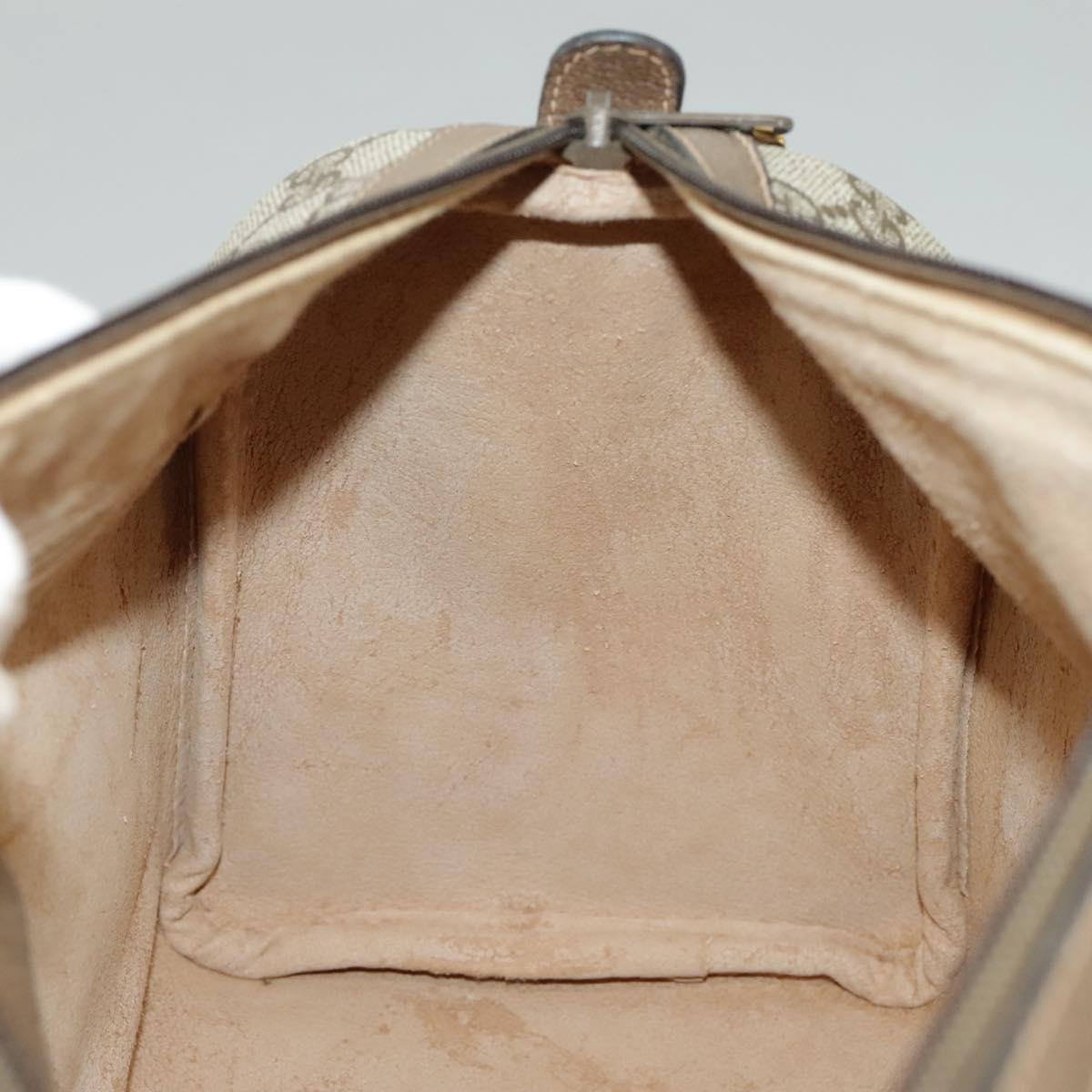 GUCCI GG Supreme Web Sherry Line Hand Bag PVC Beige Red 58 02 007 99813