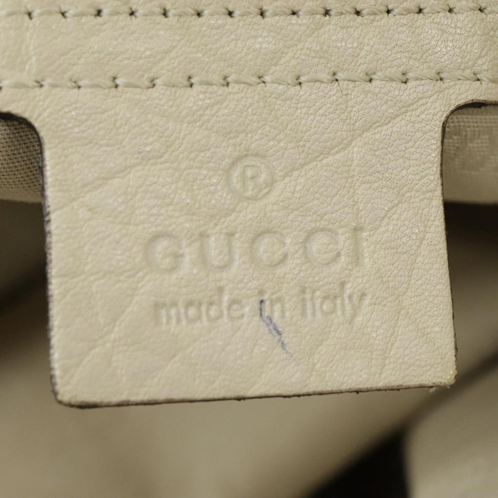 GUCCI GG Canvas Tote Bag Silver Beige 232959 99848