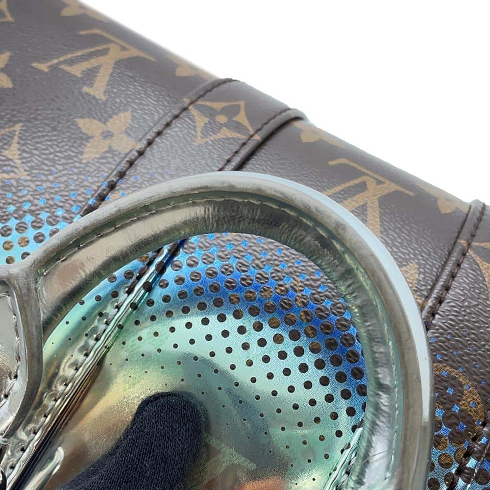 LOUIS VUITTON Keepall Bandouliere Brown/MetalicSilver M23119 Monogram Metalic・Nebula Size 25