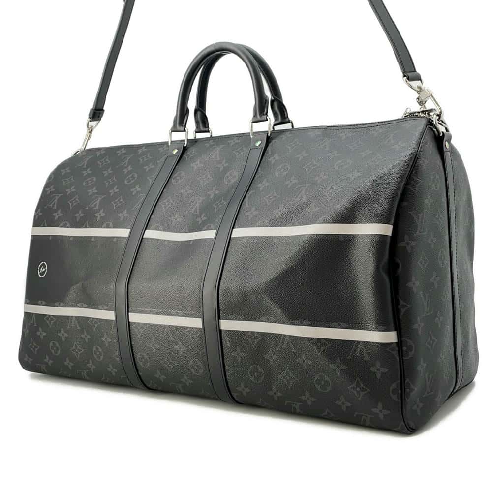 LOUIS VUITTON Fragment Collaboration Keepall Bandouliere Noir M43413 Monogram Eclipse Size 45