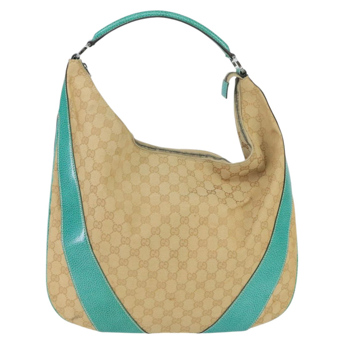 GUCCI GG Canvas Shoulder Bag Beige 124358 99867