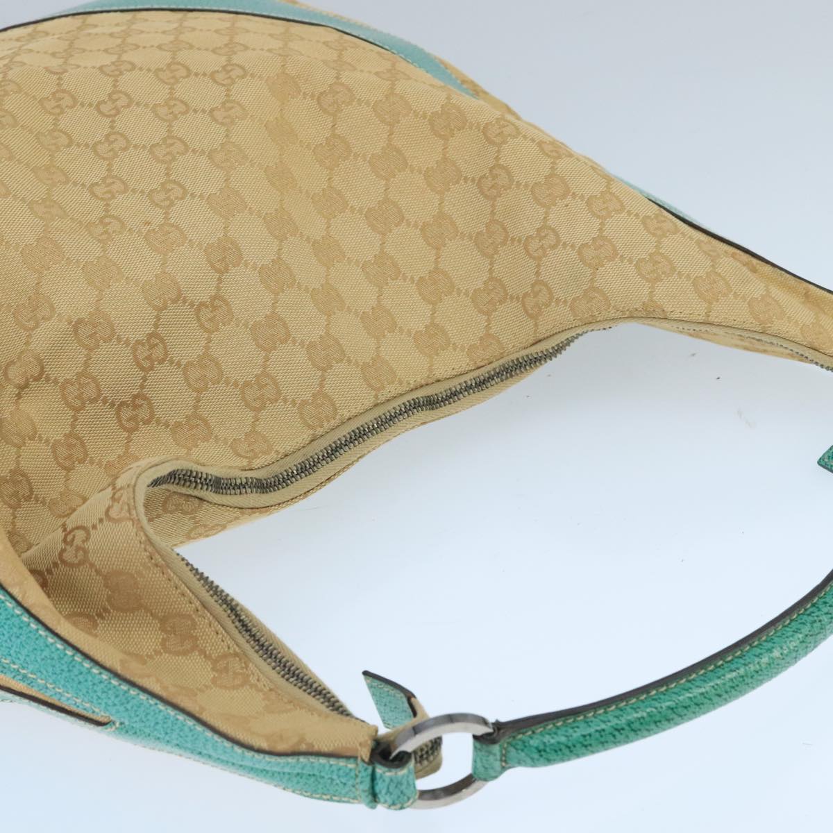 GUCCI GG Canvas Shoulder Bag Beige 124358 99867