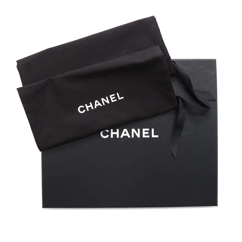 CHANEL Four-leaf clover CC Logo Sabo Sandals Black/NaturalG45389 Wood Leather Size 36C