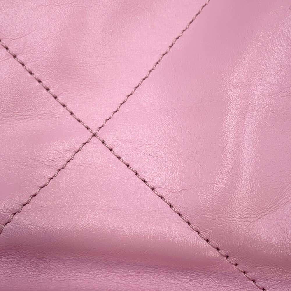 CHANEL CHANEL22 Backpack PinkAS3859 Shiny Calf Leather Size Small