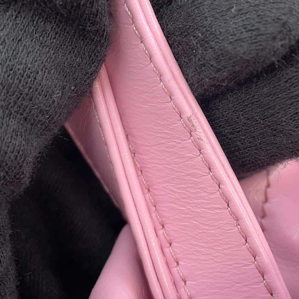CHANEL CHANEL22 Backpack PinkAS3859 Shiny Calf Leather Size Small