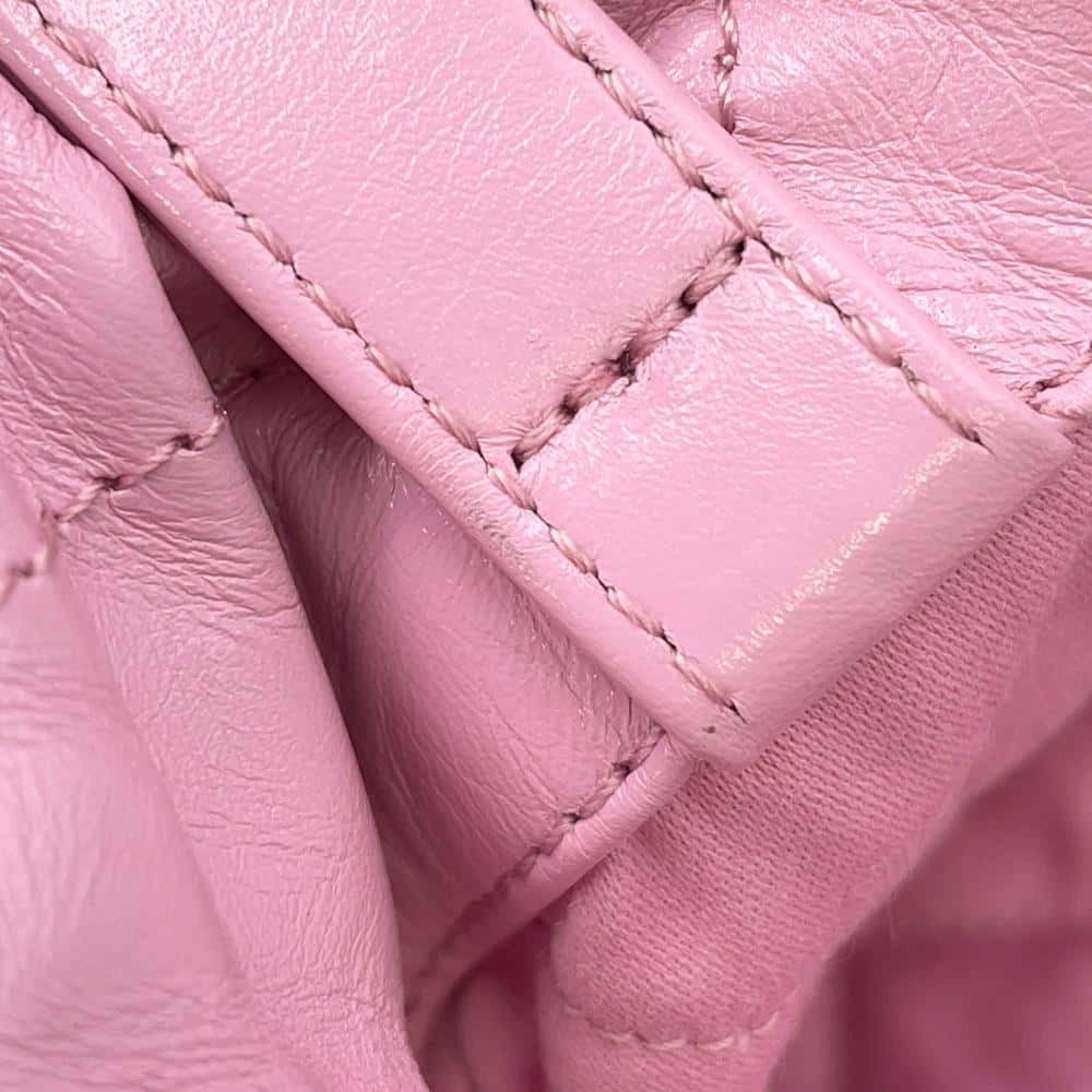 CHANEL CHANEL22 Backpack PinkAS3859 Shiny Calf Leather Size Small